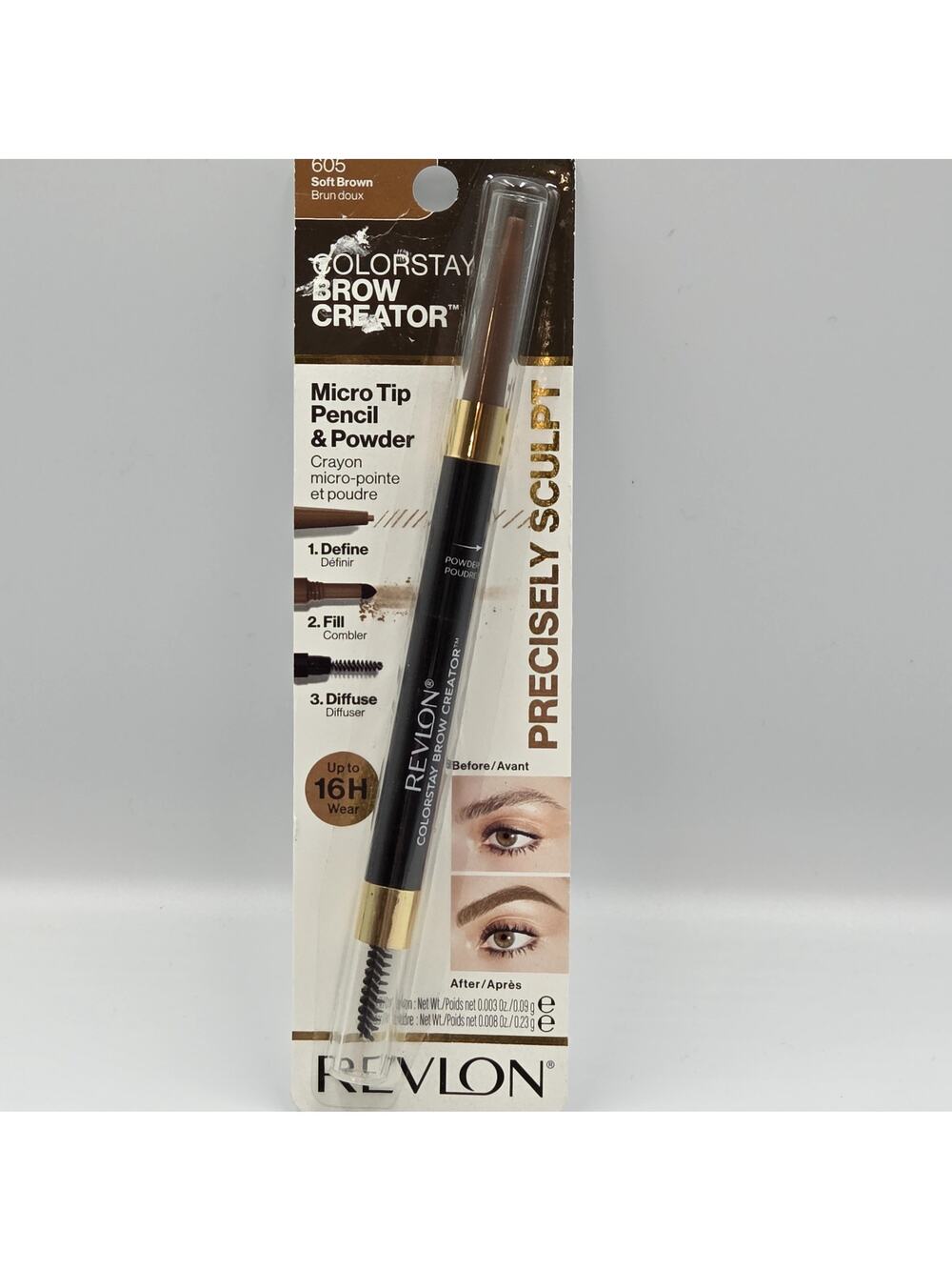 Revlon Colorstay Brow Creator Micro Tip Pencil & Powder Soft Brown